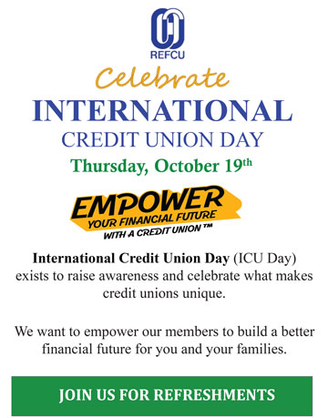 INTERNATIONAL CREDIT UNION DAY Thursday, October 19th