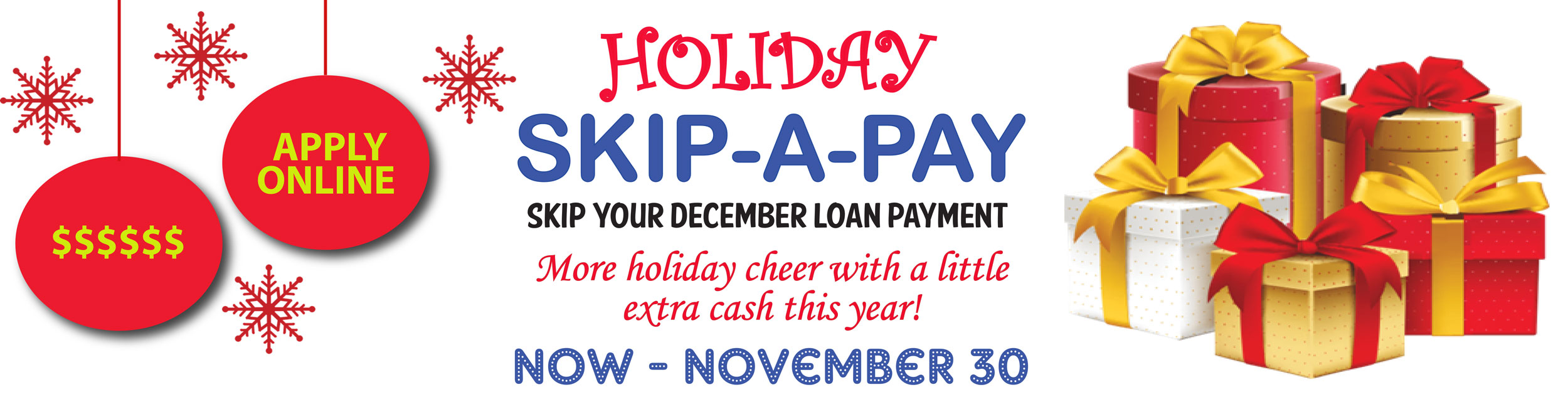 Skip your December loan payment